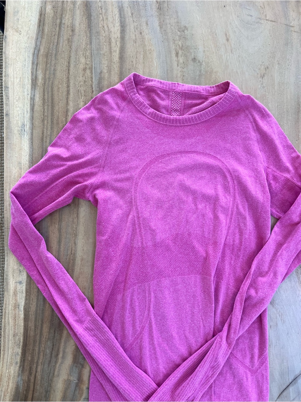 Lululemon Swiftly Tech Long Sleeve - Heathered Raspberry - Picture 3 of 6